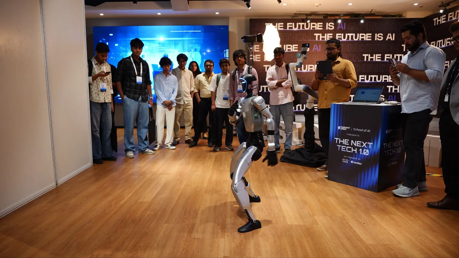 A robot demonstration at the AI Summit